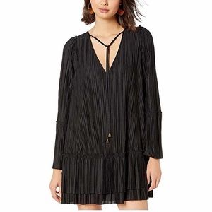 Free People Pleated Black Dress SZ M